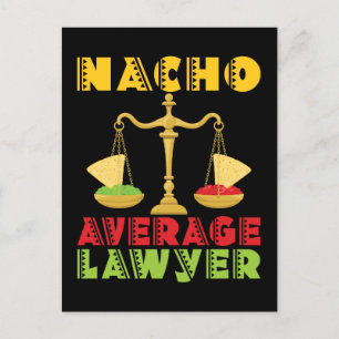 Nacho Average Anwalt Funny Cinco de Mayo Postkarte