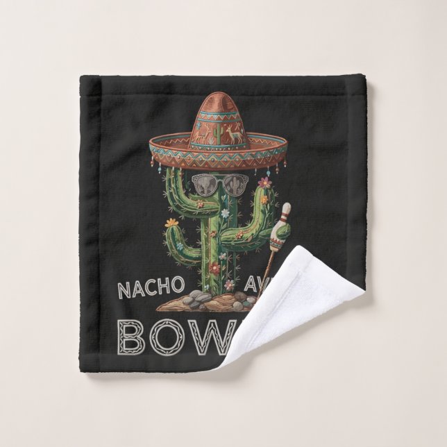 Nacho Average Bowler Spaß Waschlappen (Waschlappen)