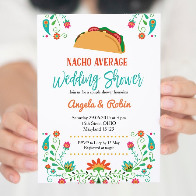 Nacho Average Bridal Dusche Einladung (Von Creator hochgeladen)
