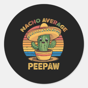 Nacho Average Bunnyaw Matching Mexican Cinco De Ma Runder Aufkleber