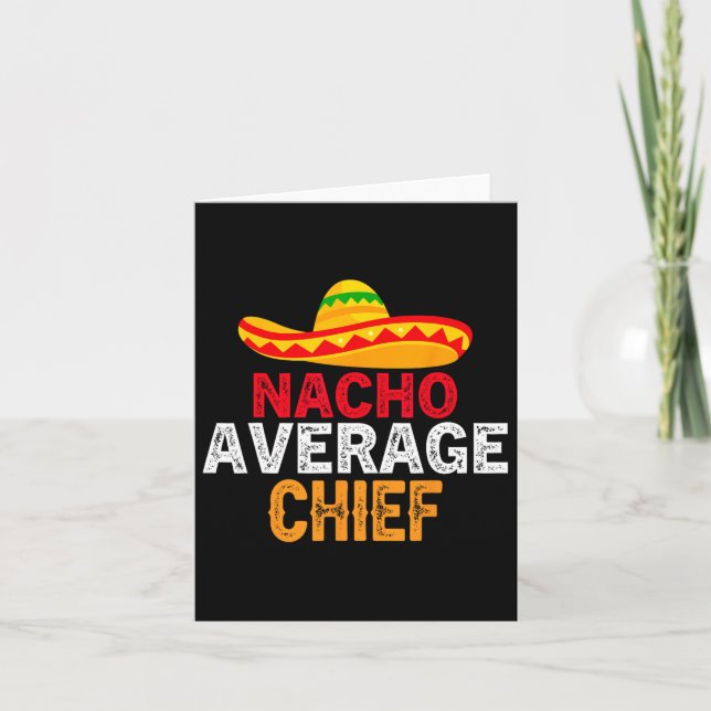 Nacho Average Chefvaters Day Mexican Matching F Karte (Vorderseite)