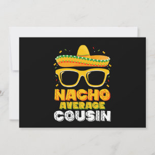 Nacho Average Cousin Family Cinco De Mayo Einladung
