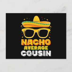 Nacho Average Cousin Family Cinco De Mayo Postkarte