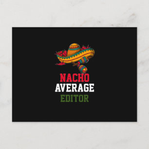 Nacho Average Editor Postkarte