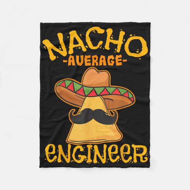Nacho Average Engineer Engineering Professorenzeit Fleecedecke (Vorderseite)