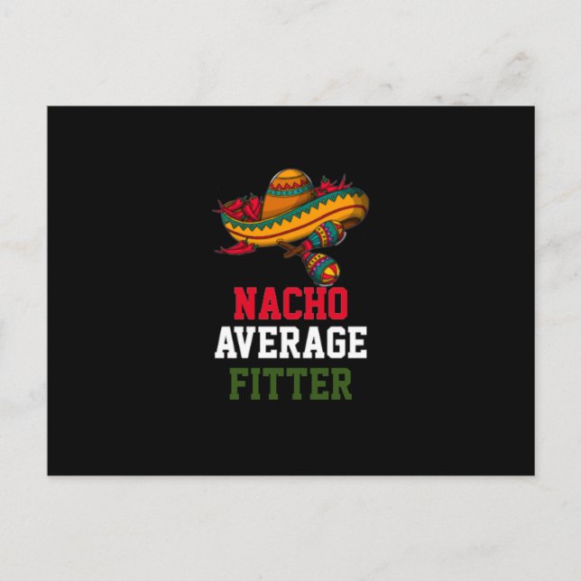Nacho Average Fitter Postkarte (Vorderseite)
