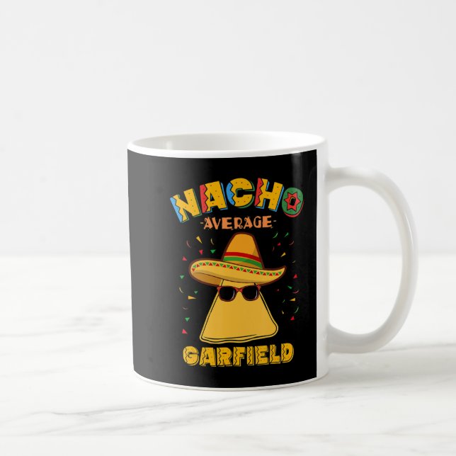 Nacho Average Garfield Personalisiert Name Cinco d Kaffeetasse (Rechts)
