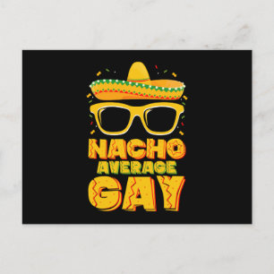 Nacho Average Gay Mexican LGBTQ Cinco de Mayo Postkarte
