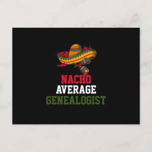 Nacho Average Genealogist Postkarte