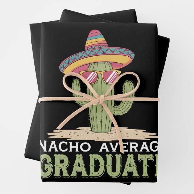 Nacho Average Graduate Cactus Abschluss Mexican Geschenkpapier Set (Beispiel)