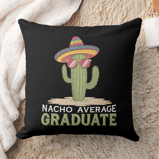 Nacho Average Graduate Cactus Abschluss Mexican Kissen (Decke)