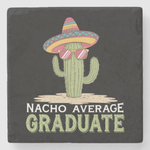 Nacho Average Graduate Cactus Abschluss Mexican Steinuntersetzer