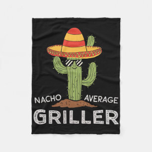 Nacho Average Griller Cactus Grillen Spaß Grill Co Fleecedecke