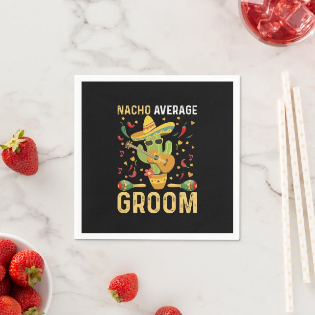Nacho Average Groom Mexican Husband Cinco De Mayo Serviette (Beispiel)