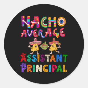 Nacho Average Istant Cinco De Mayo Runder Aufkleber