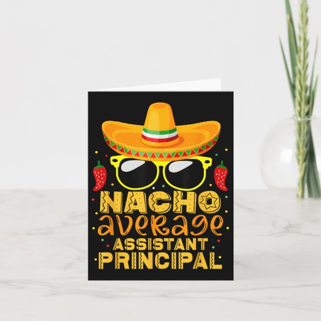 Nacho Average Istant Cinco De Mayo Teach Karte (Vorderseite)