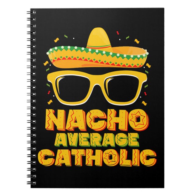 Nacho Average Katholische Kirche Cinco De Mayo Notizblock (Vorderseite)