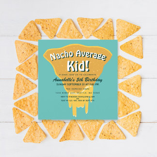 Nacho Average Kid Geburtstag Einladung