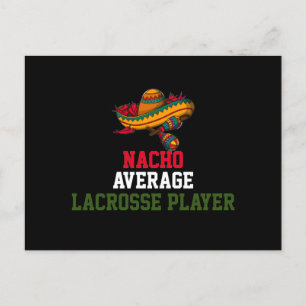 Nacho Average Lacrosse Player Postkarte