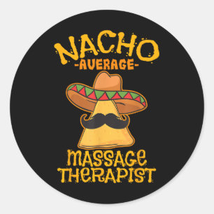 Nacho Average Magier Meuse Cinco De Mayo P Runder Aufkleber