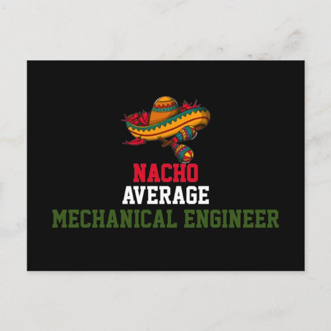Nacho Average Mechaniker Postkarte (Vorderseite)