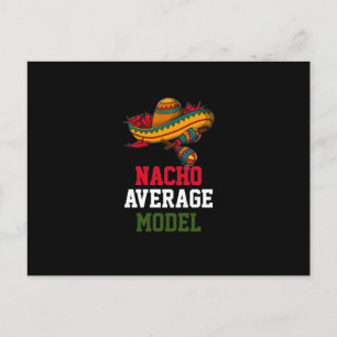 Nacho Average Model Postkarte