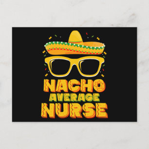 Nacho Average Nurse Cinco De Mayo Matching Family Postkarte
