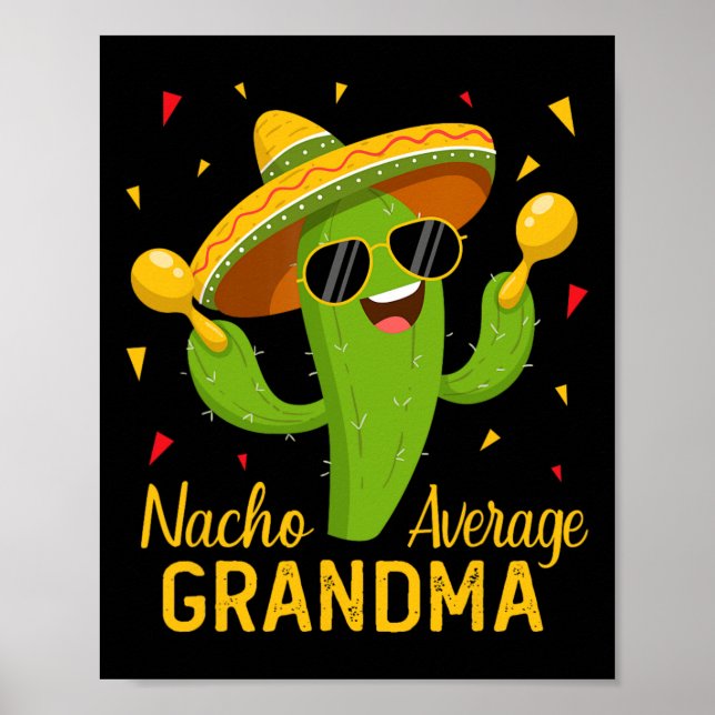 Nacho Average Oma Cinco De Mayo Fiesta Party Poster (Vorne)