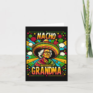 Nacho Average Oma Cinco De Mayo Funny Gift für Kin Karte