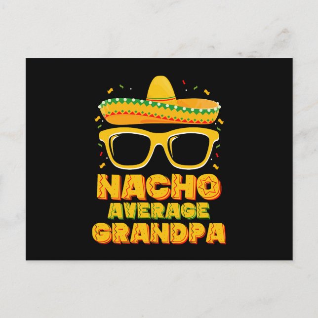 Nacho Average Opa Cinco De Mayo Family Postkarte (Vorderseite)