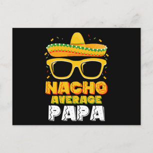 Nacho Average Papa Vater Family Cinco De Mayo Postkarte