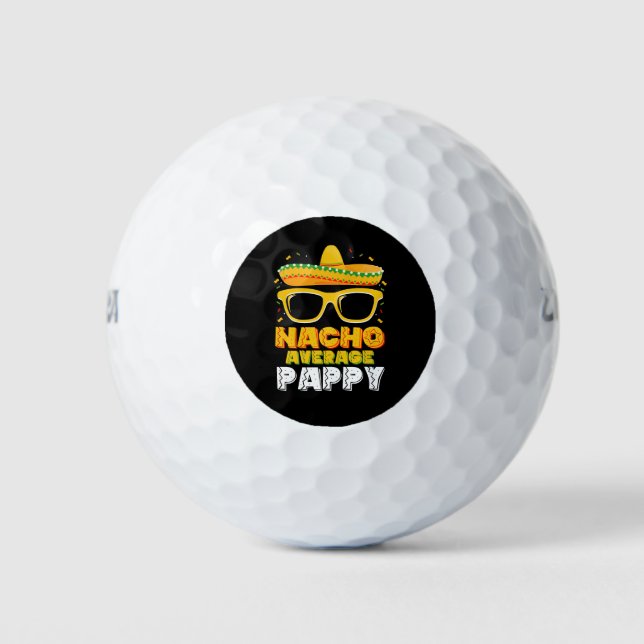 Nacho Average Pappy Vater Family Cinco De Mayo Golfball (Vorderseite)