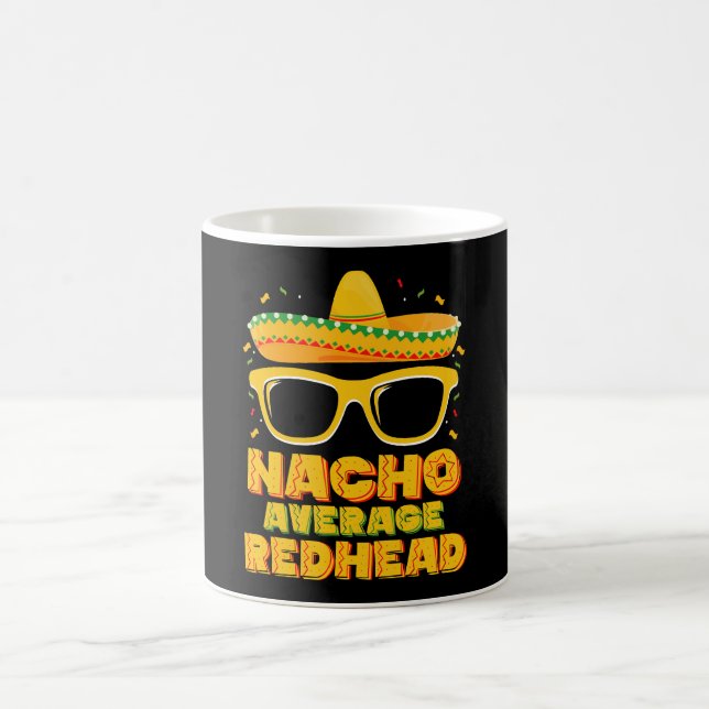 Nacho Average Redhead Hair Mexican Cinco De Mayo Kaffeetasse (Mittel)