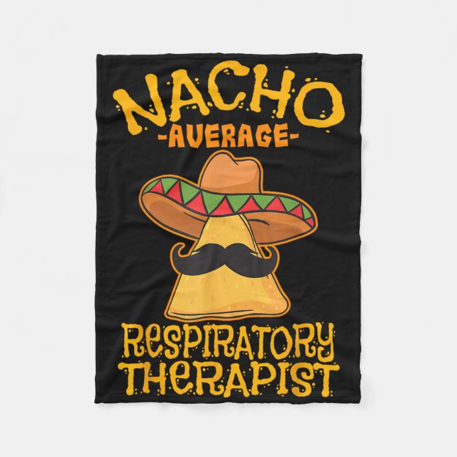 Nacho Average Respiriratory Therapist rt Asthma Ci Fleecedecke (Vorderseite)