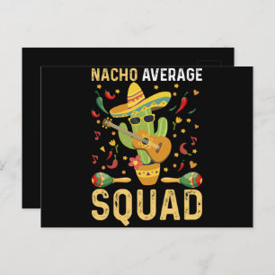 Nacho Average Squad Cinco De Mayo Mexiko Party Postkarte