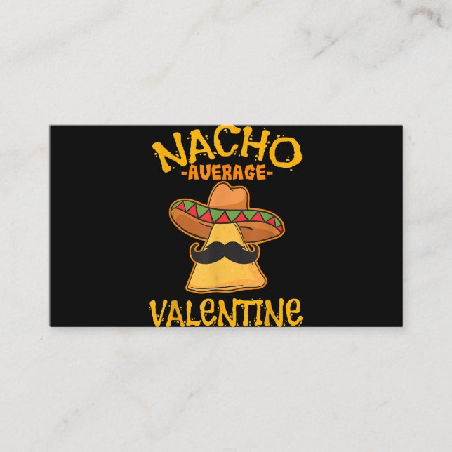 Nacho Average Valentine Mexican Couple Valentine Begleitkarte (Vorderseite)