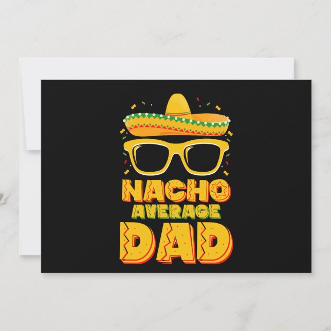 Nacho Average Vater Cinco De Mayo Matching Family Einladung (Vorderseite)