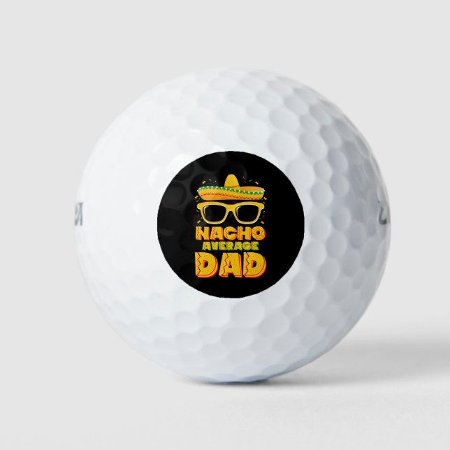 Nacho Average Vater Cinco De Mayo Matching Family Golfball (Vorderseite)