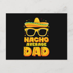 Nacho Average Vater Cinco De Mayo Matching Family Postkarte