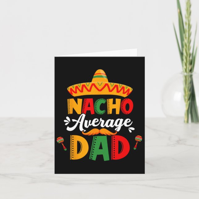 Nacho Average Vater Cinco De Mayo Mexican Matching Karte (Vorderseite)