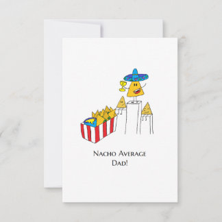Nacho Average Vater - Funny Vatertag Card Karte