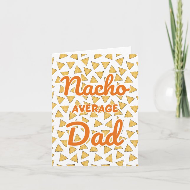 Nacho Average Vater Watercolor Karte (Vorderseite)