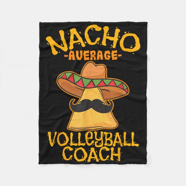 Nacho Average Volleyball Coach Mexican Trainer Cin Fleecedecke (Vorderseite)
