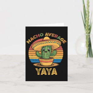 Nacho Average Yaya Matching Mexican Cinco De Mayo Karte