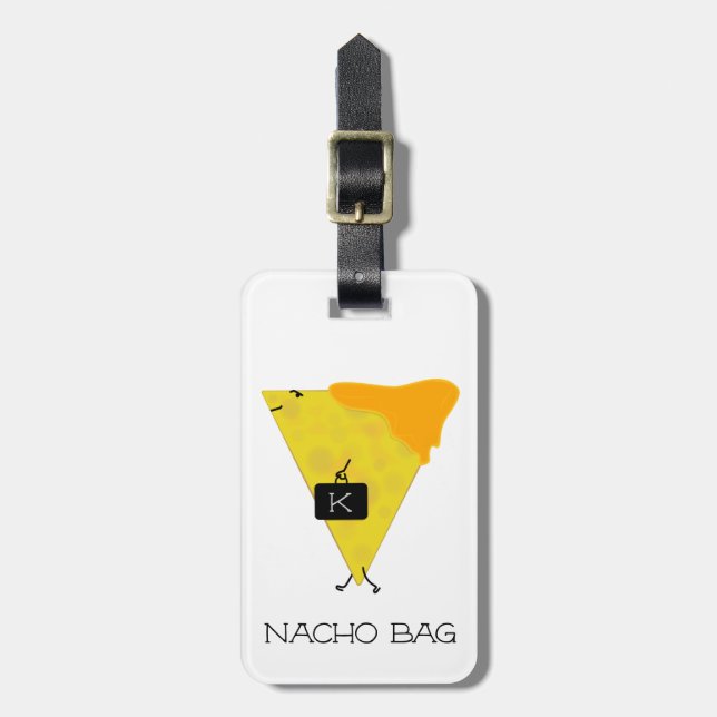 NACHO BAG Personalisiert Tortilla Chip mit Käse Gepäckanhänger (Vorderseite vertikal)