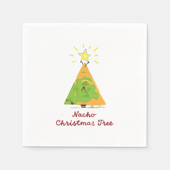 Nacho Christmas Tree Serviette (Vorderseite)