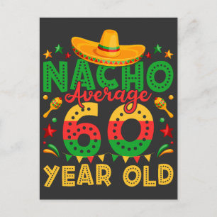 Nacho Durchschnitt 60 Jahre alt Cinco de Mayo Postkarte