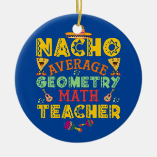 Nacho durchschnittliche Foodies Tacos Geometrie Ma Keramik Ornament