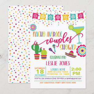 Nacho Durchschnittliche Paar-Dusche-Einladung - WH Einladung