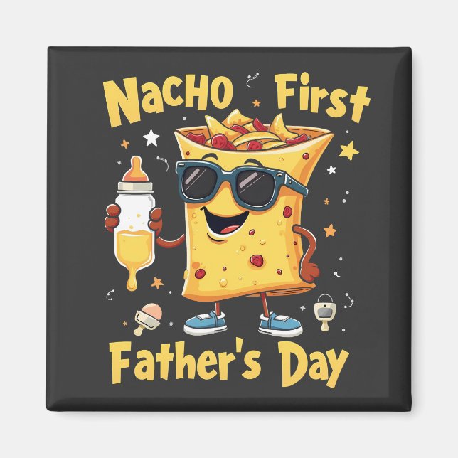 Nacho Erster Vatertag Cinco De Mayo Vater Magnet (Vorne)